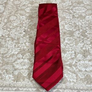 Donald Trump Red Stripe Silk Tie